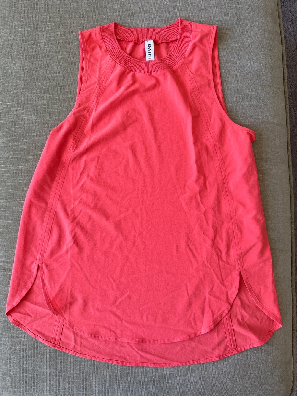 Athleta Bright Coral Sleeveless Training Tank